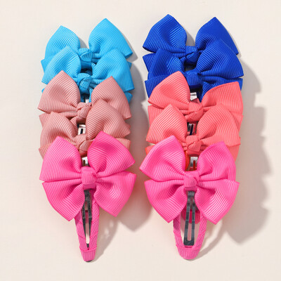 10 bucăți/lot cleme de păr de iepure cu flori cu sclipici pentru fete drăguțe BB agrafe de păr lucrate manual Barrette accesorii de păr la modă pentru copii