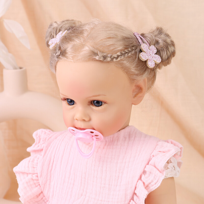 10 bucăți/lot cleme de păr de iepure cu flori cu sclipici pentru fete drăguțe BB agrafe de păr lucrate manual Barrette accesorii de păr la modă pentru copii