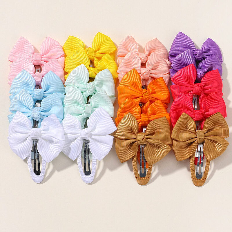 10 bucăți/lot cleme de păr de iepure cu flori cu sclipici pentru fete drăguțe BB agrafe de păr lucrate manual Barrette accesorii de păr la modă pentru copii