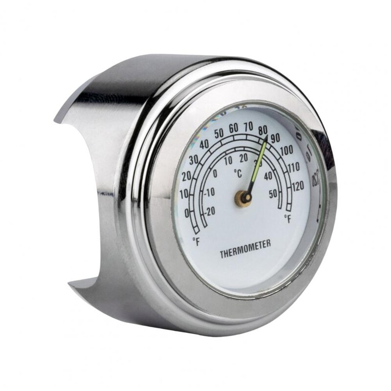 1 set piesă de schimb ceas cu montare pe ghidon, cadran mare, durabil, ceas de temperatură pentru motociclete pentru MTB