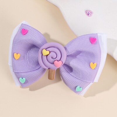 ncmama 2/1 bucăți noi acadele acadele agrafe de păr drăguț bomboane ac de păr pentru copii mici panglică solidă bowknote barete accesorii de păr fete