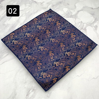 MUGIVALA džepni ručnik Džentlmenska svečana odjeća Dodaci za poslovno vjenčano odijelo Vintage uzorak Smoking Četvrtasti rupčić za zabavu