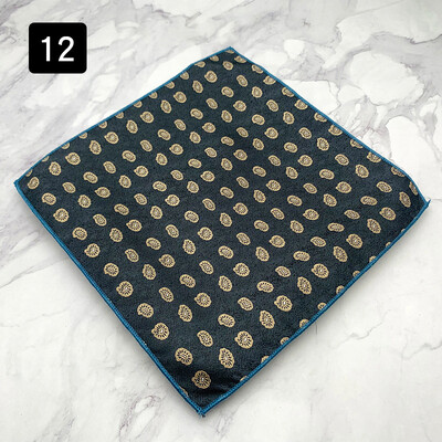 MUGIVALA džepni ručnik Džentlmenska svečana odjeća Dodaci za poslovno vjenčano odijelo Vintage uzorak Smoking Četvrtasti rupčić za zabavu