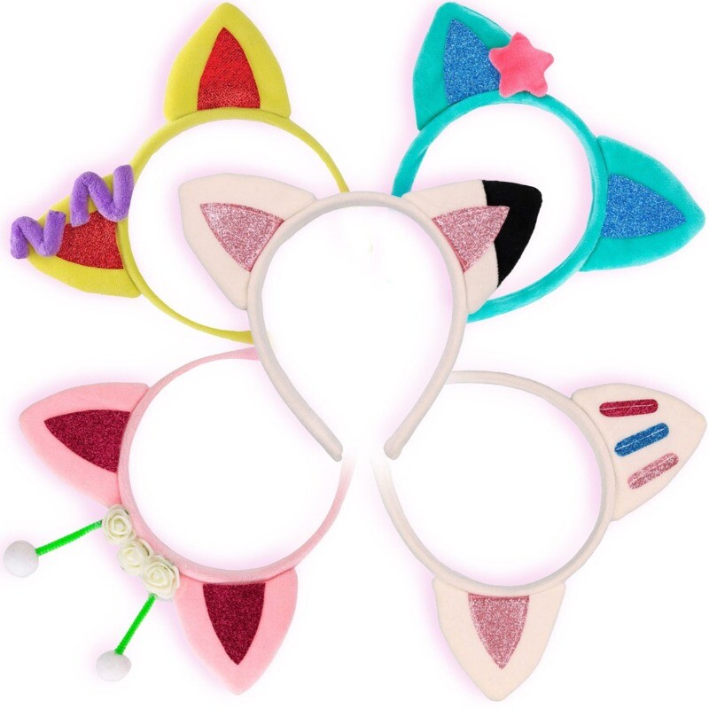 Gabby Dollhouse Bentiță Minunat Pisicuță Urechi de pisică Cerc de păr de pluș Cosplay Anime Personaj Banda de păr Fată Cadou de Crăciun de Halloween