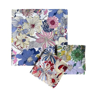 1PC Женски носни кърпички с щампа за момичета Цветни носни кърпички с джобни флорални мотиви Квадратни носни кърпички с хиджаб 45x45 см Случайна доставка