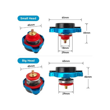 Капак на радиатора за автомобили и мотоциклети Капак на резервоара за вода Подмяна на манометър за температурата на водата Функция за баланс на налягането Авточасти