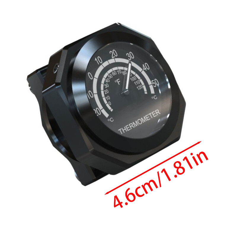 22-28mm Motocicletă Rezistent la apă Afișaj Temperatură Ghidon Cadran Termometru Aliaj de aluminiu pentru Yamaha Kawasaki Honda Suzuki
