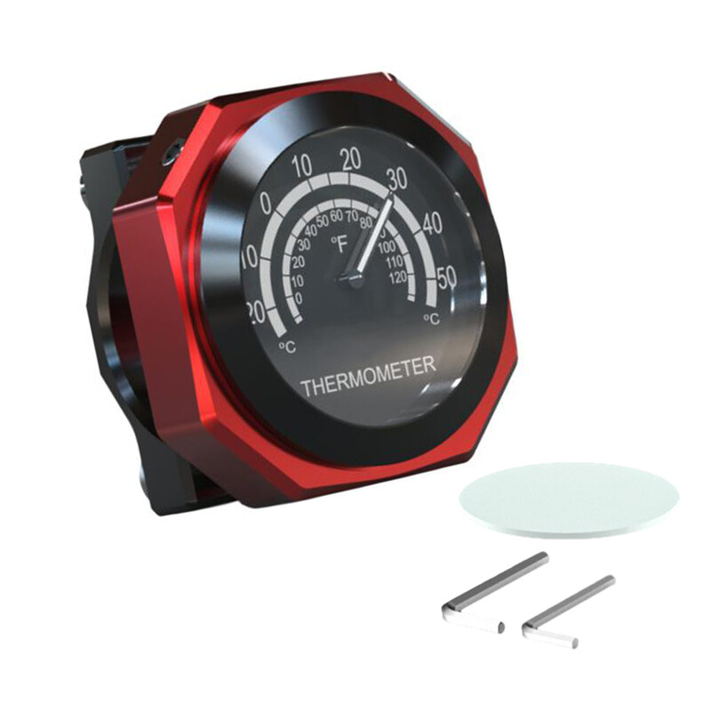 22-28mm Motocicletă Rezistent la apă Afișaj Temperatură Ghidon Cadran Termometru Aliaj de aluminiu pentru Yamaha Kawasaki Honda Suzuki