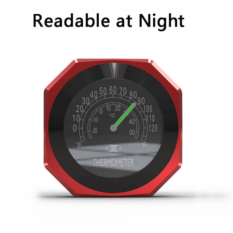 1 buc. termometru universal pentru ceas, ceas, pentru ghidon, pentru motociclete, din aliaj de aluminiu