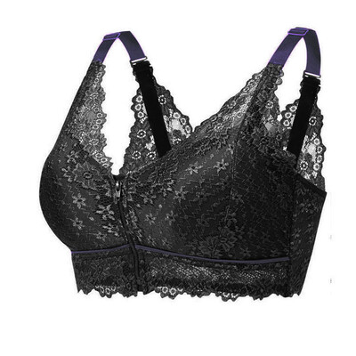 Prednji grudnjak s džepovima na patentni zatvarač za mastektomiju Ženske grudnjačke proteze Jastučići za grudnjak mala prsa dame visoka udobnost čipkana pamučna podstava