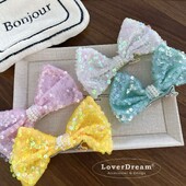 Agrafă de păr cu sclipici prințesă sirenă pentru fete 