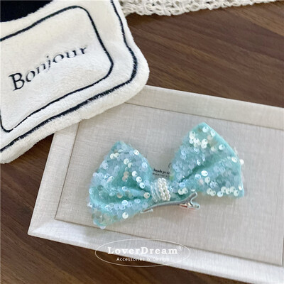 Agrafă de păr cu sclipici prințesă sirenă pentru fete 