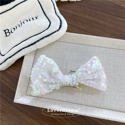 Agrafă de păr cu sclipici prințesă sirenă pentru fete 