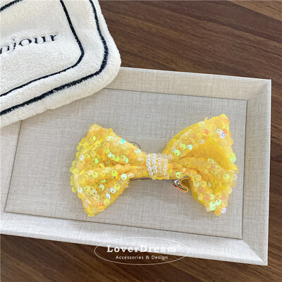 Agrafă de păr cu sclipici prințesă sirenă pentru fete 