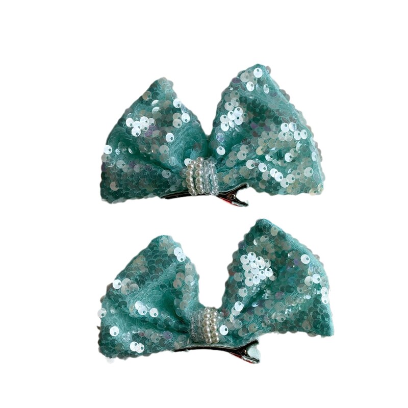 Agrafă de păr cu sclipici prințesă sirenă pentru fete 