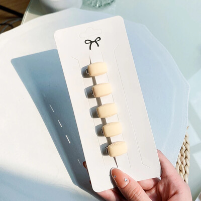 5 kom/set slatke ružičaste mini mašne kopče za djevojčice ljupke ukosnice u obliku srca crtani cvijet ručno rađena pokrivala za glavu dječji dodaci za kosu