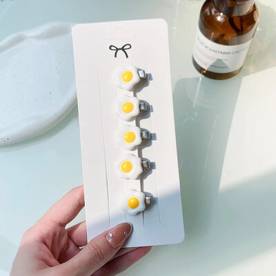 5 kom/set slatke ružičaste mini mašne kopče za djevojčice ljupke ukosnice u obliku srca crtani cvijet ručno rađena pokrivala za glavu dječji dodaci za kosu