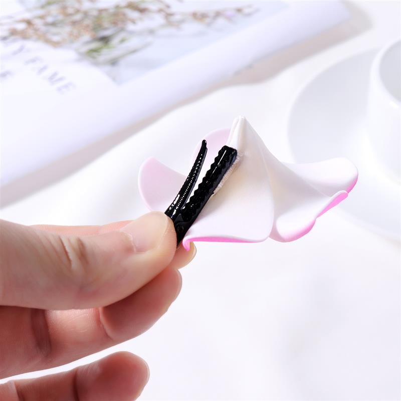 FRCOLOR 24 bucăți 2,4 inci cleme de păr cu flori hawaiene de plumeria accesorii de păr pentru petrecere pe plajă, nuntă, eveniment, decorare (12 culori)