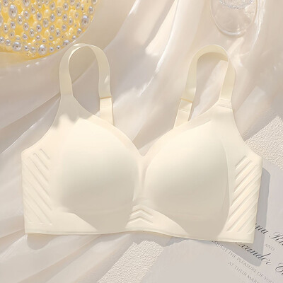 Sutiene fără cusături pentru femei, fără cusături, cu acoperire completă, curea reglabilă, elastic, subrat, netezitor, ușor căptușit, sutien respirabil