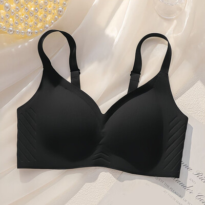 Sutiene fără cusături pentru femei, fără cusături, cu acoperire completă, curea reglabilă, elastic, subrat, netezitor, ușor căptușit, sutien respirabil