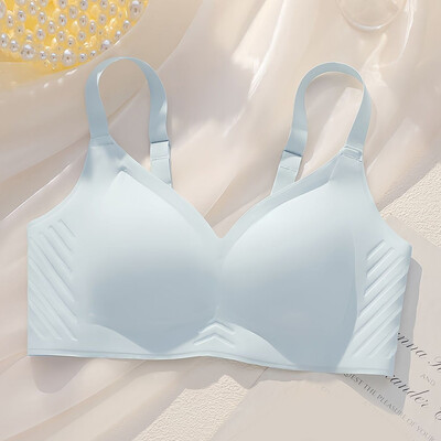 Sutiene fără cusături pentru femei, fără cusături, cu acoperire completă, curea reglabilă, elastic, subrat, netezitor, ușor căptușit, sutien respirabil