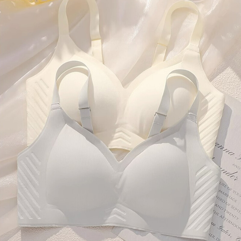 Sutiene fără cusături pentru femei, fără cusături, cu acoperire completă, curea reglabilă, elastic, subrat, netezitor, ușor căptușit, sutien respirabil