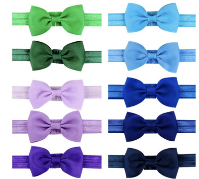 10 bucăți bentite pentru bebeluși 2,75 inci fundițe bentițe pentru fundite de păr accesorii elastice pentru fete nou-născuți copii mici