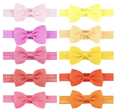 10 bucăți bentite pentru bebeluși 2,75 inci fundițe bentițe pentru fundite de păr accesorii elastice pentru fete nou-născuți copii mici