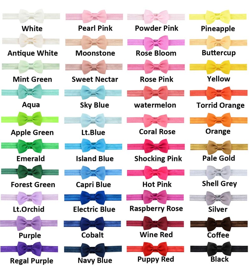 10 bucăți bentite pentru bebeluși 2,75 inci fundițe bentițe pentru fundite de păr accesorii elastice pentru fete nou-născuți copii mici