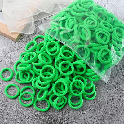 Didmeninė prekyba 30/50/100 vnt/partija Spalvingos plaukų juostelės Vaikams Besiūliai plaukų kaklaraiščiai Elastinė guminė juostelė Mergaitėms Sweet Scrunchies Priedai