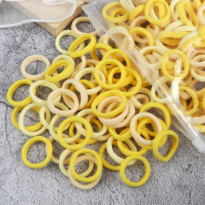 Didmeninė prekyba 30/50/100 vnt/partija Spalvingos plaukų juostelės Vaikams Besiūliai plaukų kaklaraiščiai Elastinė guminė juostelė Mergaitėms Sweet Scrunchies Priedai