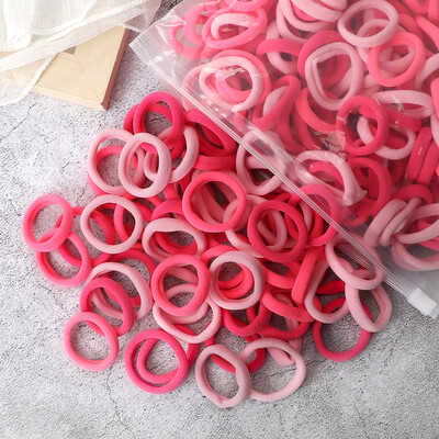 Didmeninė prekyba 30/50/100 vnt/partija Spalvingos plaukų juostelės Vaikams Besiūliai plaukų kaklaraiščiai Elastinė guminė juostelė Mergaitėms Sweet Scrunchies Priedai