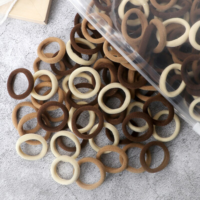 Didmeninė prekyba 30/50/100 vnt/partija Spalvingos plaukų juostelės Vaikams Besiūliai plaukų kaklaraiščiai Elastinė guminė juostelė Mergaitėms Sweet Scrunchies Priedai