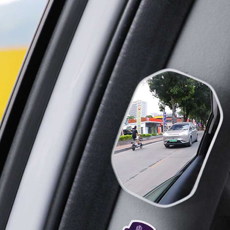 Ogledalo za mrtvi kut automobila od 360 stupnjeva, širokokutno podesivo malo okruglo zrcalo, pomoćno konveksno retrovizor za vožnju unatrag
