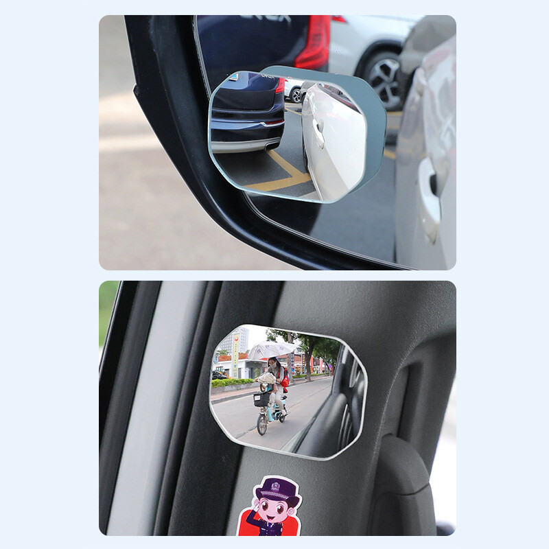 Ogledalo za mrtvi kut automobila od 360 stupnjeva, širokokutno podesivo malo okruglo zrcalo, pomoćno konveksno retrovizor za vožnju unatrag