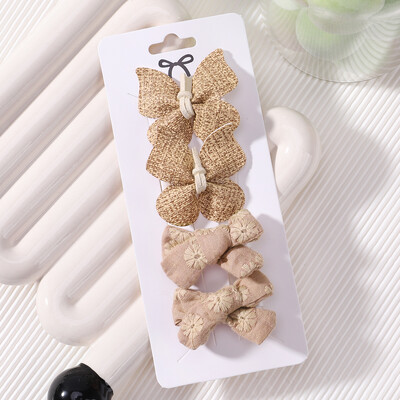 4 kom/set nove slatke štipaljke za vunenu kosu za djevojčice, ručno rađena pokrivala za glavu, ukosnice, dječji dodaci za kosu, veleprodaja