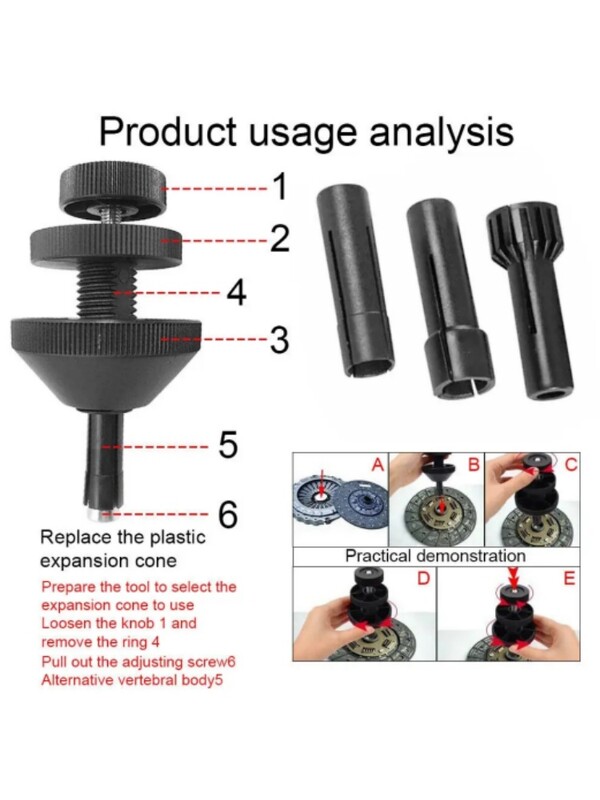 Sankabos išlyginimo išmontavimo įrankis Universalus automatinis sankabos išlyginimo įrankis taisymo priedai Plastikinis automobilio sankabos koregavimo įrankis
