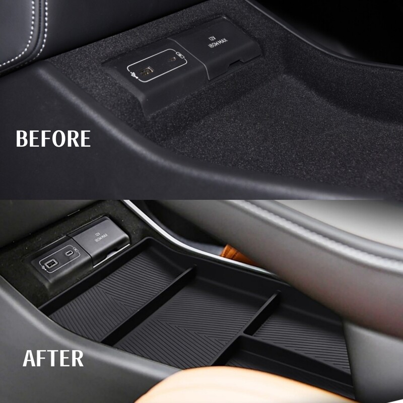 Pentru Xpeng G9 2022-2024 Cutie de depozitare pentru cotiera Cutie de depozitare pentru consola centrală Tavă cu strat inferior central Accesorii pentru organizator cu gel de silice