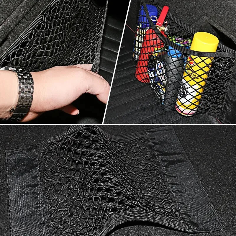 Natrag u automobilu Stražnji prtljažnik Sjedalo Elastični string Net Magic Sticker Organizator za Volvo XC90 XC60 V50 S60 V70 V60 V40 S90 olestar AWD XC40