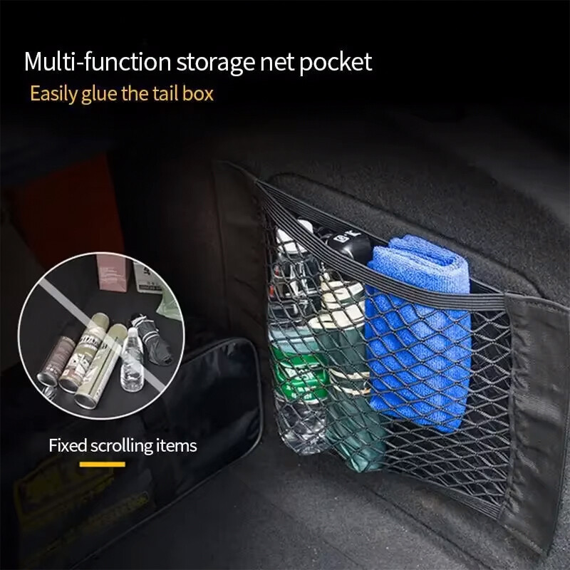 Natrag u automobilu Stražnji prtljažnik Sjedalo Elastični string Net Magic Sticker Organizator za Volvo XC90 XC60 V50 S60 V70 V60 V40 S90 olestar AWD XC40