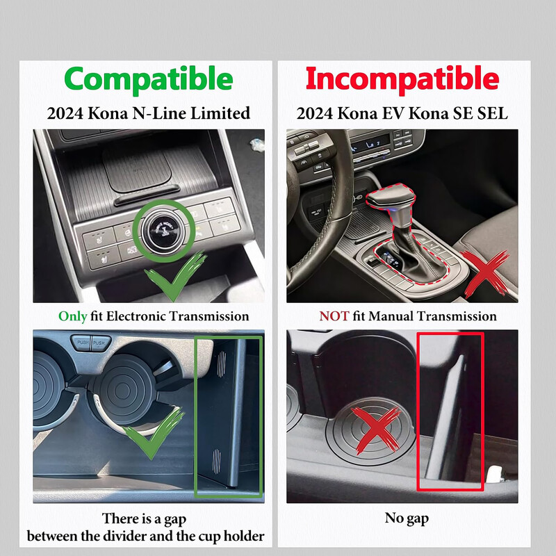 Za Kona Hybrid Phev SX2 2024 2025 Središnja konzola Organizator Pladanj Naslon za ruke Kutija za pohranu Slojevita kutija za pohranu Pospremanje Dodaci za automobil