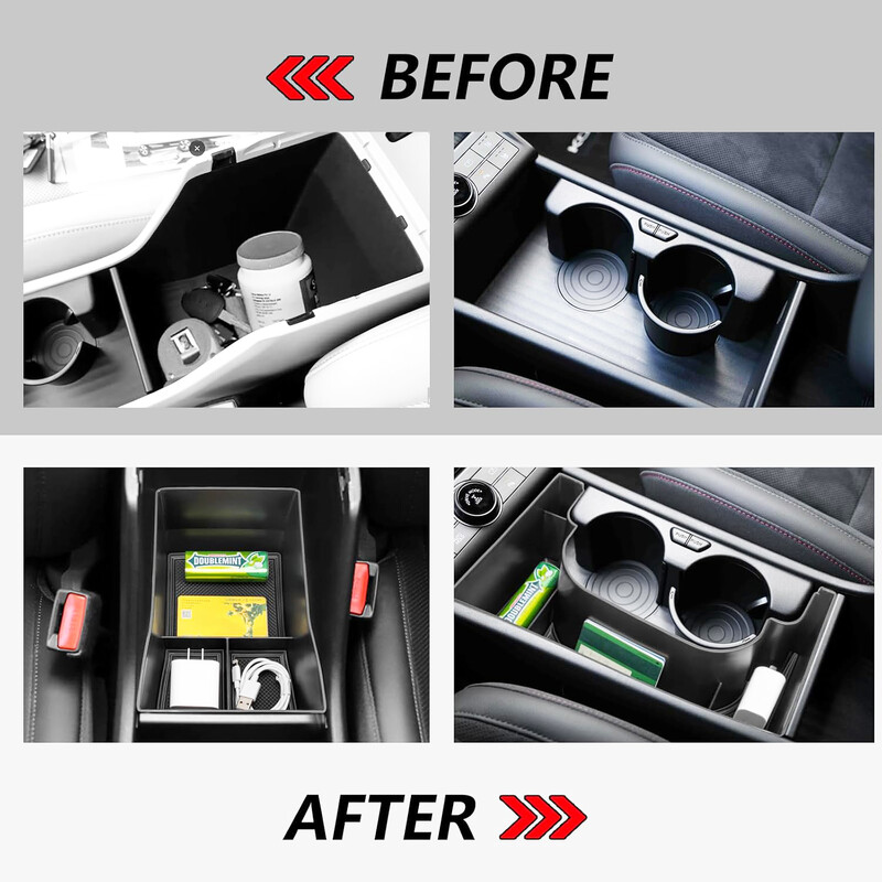 Za Kona Hybrid Phev SX2 2024 2025 Središnja konzola Organizator Pladanj Naslon za ruke Kutija za pohranu Slojevita kutija za pohranu Pospremanje Dodaci za automobil