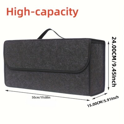Pretslīdēšanas nodalījums Bagāžas nodalījuma glabāšanas organizators Instrumenti Automašīnas glabāšanas soma Auto bagāžnieka organizators Mīksts filcs glabāšanas kaste Automašīnas piederumi Jauns