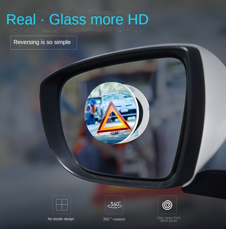 Stakleno ogledalo za vožnju unazad automobila Veliko vidno polje Pomoćno retrovizor Plavo ogledalo DM-069