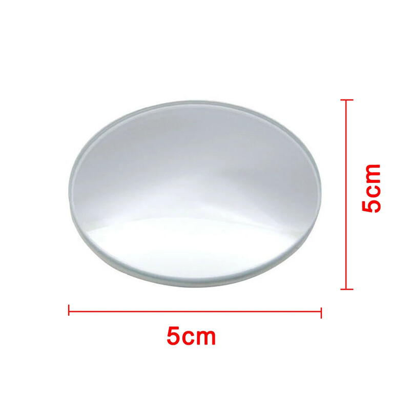 1 set 5 cm univerzalnog bočnog zrcala za mrtvi kut od 360 stupnjeva na staklu Podesiva sigurnosna leća Sigurnosna zaštita Dodaci