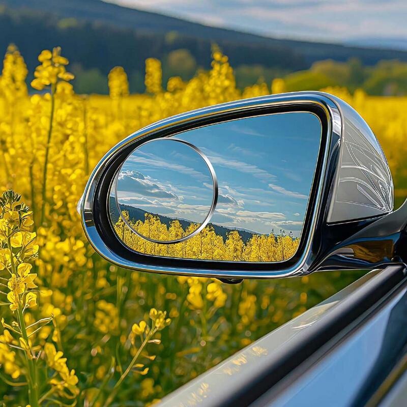 Ogledala za mrtve kutove 2 kom Konveksna ogledala za automobile Oblik ribljeg oka Retrovizori Zamjenska mrtva bočna ogledala Okrugla jedna uz drugu