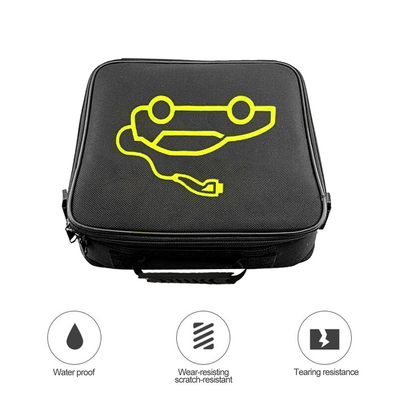 Vehicule electrice Geanta pentru cabluri cu jumper pentru baterie, ignifuga, EV, mașină, reîncărcabilă, organizator de depozitare a armelor pentru cabluri de încărcare, cabluri, furtunuri