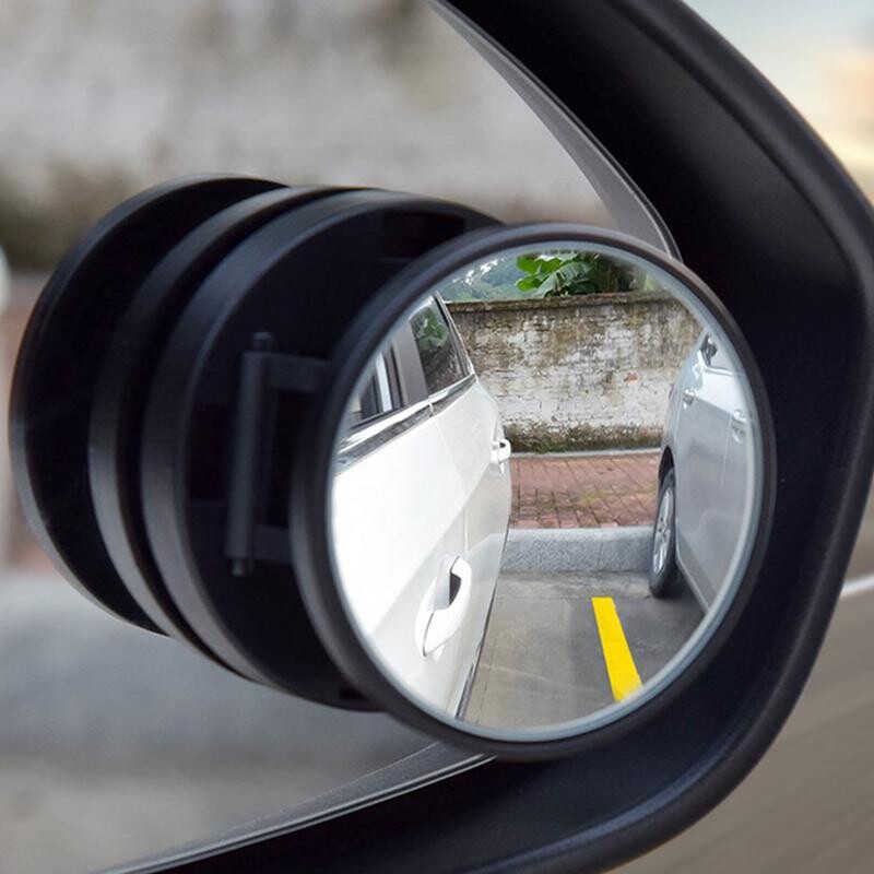 Oglindă pentru punct mort lateral, retrovizoare, reglabilă la 360 de grade Oglinzi auxiliare pentru punct mort, cu unghi larg, oglindă retrovizoare pentru mașină