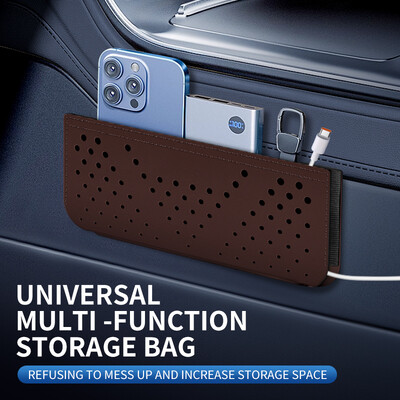 Automašīnas tīkla uzglabāšanas soma Automašīnas vispārējā uzglabāšanas kaste Daudzfunkcionāla glabāšanas soma Mobilā tālruņa soma piekarināma soma pastas veids