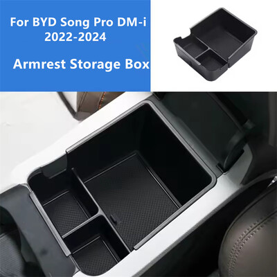 Pentru 21-25 BYD Song Pro DM-i Consola centrală auto Cotieră Cutie de depozitare Auto Interior Organizator central Containere Tavă Accesorii